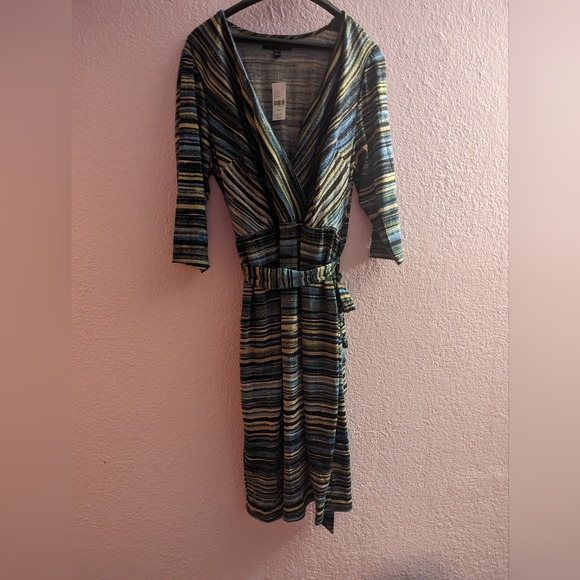 Lane Bryant Striped Midi Dress - Picture 1 of 3